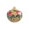 Handcrafted One-Stem Pottery Vase for Small Spaces, Featuring a Hand-Painted Floral Pattern for a Classic Touch