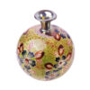 Handcrafted Decorative Pottery Bud Vase, Hand-Painted with a Beautiful Floral Pattern for a Boho Aesthetic