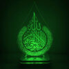 Islamic 3D LED Night Light Throne Verse
