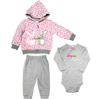 Long Sleeve Sweatshirt Set Rabbit Pattern Model M363 (3 Pcs)