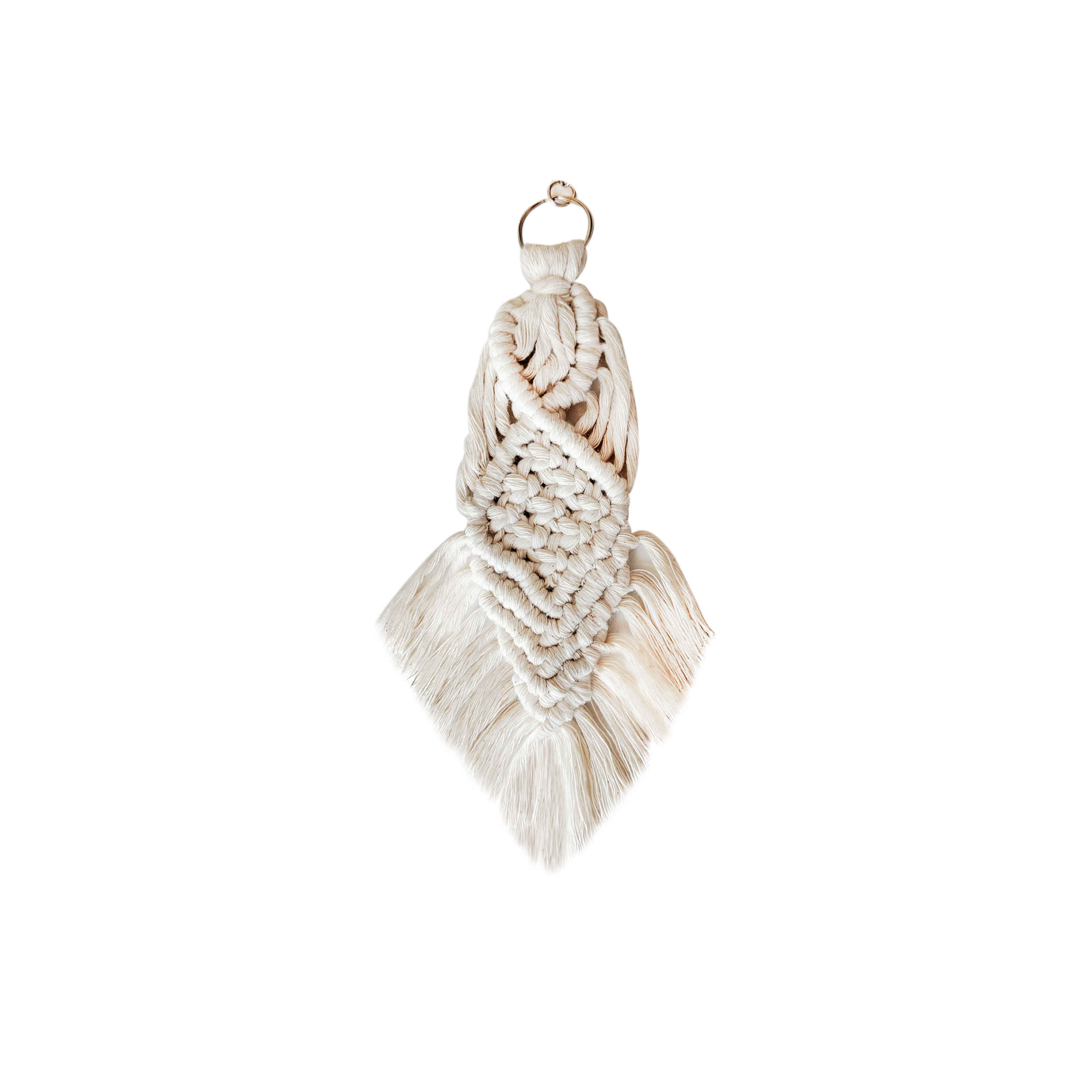 Macrame Persian Keychain – Handwoven Cotton Cord