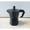Classic Italian Moka Pot - Stovetop Espresso Maker, 3-Cup Capacity, Matte Black