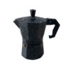 Classic Italian Moka Pot - Stovetop Espresso Maker, 3-Cup Capacity, Matte Black