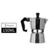 Morsana Classic Moka Pot - Italian Stovetop Espresso Maker, 3-Cup Capacity