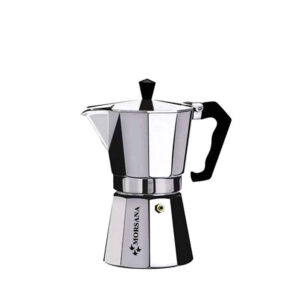 Morsana Classic Moka Pot – Italian Stovetop Espresso Maker, 3-Cup Capacity