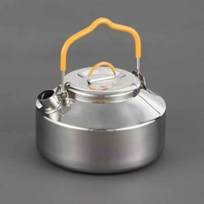 Steel Lightweight Outdoor Camping Kettle – Durable for Campfires