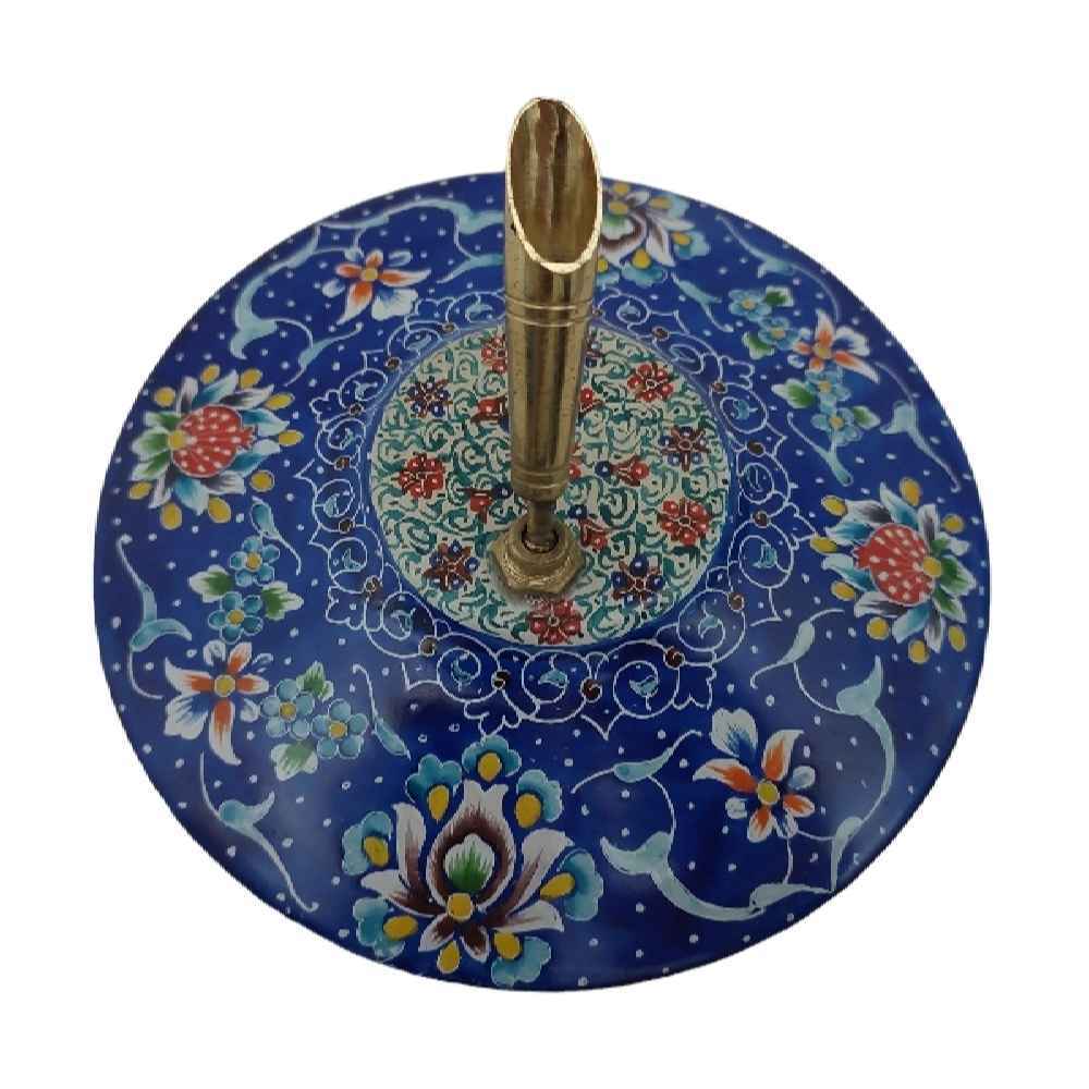 Art in Clay – Handcrafted Persian Pottery Pen Holder with Minakari Finish
