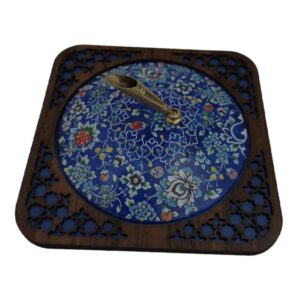 Blooming Style – Persian Minakari Copper Holder with Floral Details