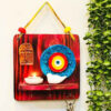 Decorative & Handcrafted Wall Key Holder with the Deign Bird & Sun