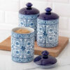 Porcelain Canister Jar for Kitchen Model Papillon ‌Set of 3