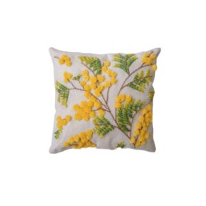 Punch Needle Cushion Cover – Embroidered Paradise Design