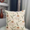 Punch Needle Cushion Cover - Embroidered White Chamomile Design