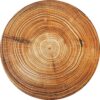 Round Velvet Footstool With Wooden Legs Model Trunk2
