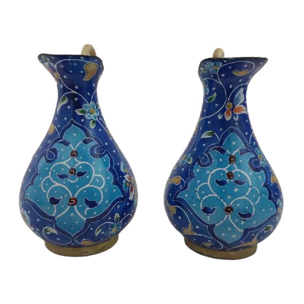 Decorative Pitcher Handcrafted With Persian Minakari Enamel Yaser (2x)