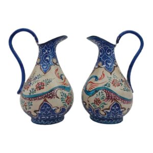 Decorative Pitcher Handcrafted With Persian Minakari Enamel Vala (2x)