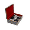 Set of Three Decorative Persian Filigree Silver-Coated Vases and Bowl, Featuring the Fakher Design for a Regal Look