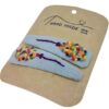Snap Hair Clip Set of 2 with Hand-Embroidered Balloon Design