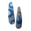 Snap Hair Clip Set with Hand-Embroidered Ballerina Girl Design
