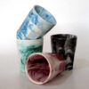 Glass-Inspired – Sleek Stone Pen Organizer with a Glossy Finish