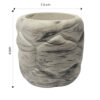 Kando Texture – Marble-Effect Stone Holder with Neutral Tones