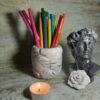 Kando Texture – Marble-Effect Stone Holder with Neutral Tones