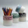 Rangi Pattern – Color-Infused Stone Desk Organizer for Creativity