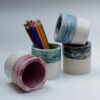 Rangi Pattern – Color-Infused Stone Desk Organizer for Creativity