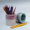 Rangi Pattern – Color-Infused Stone Desk Organizer for Creativity