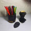 Rasa Design – Stone Pen Holder with Marble Effect for Minimalist Desks