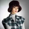 Women's Faux Fur Bucket Hat - Model Simple Pink
