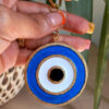 Wood & Resin Evil Eye Keychain - Sorena Model