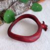 Wooden Hair Stick Hand Carved with Pomegranate Design
