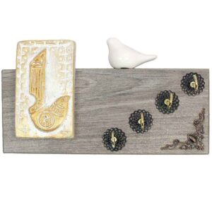 Decorative & Handcrafted Wall Key Holder Model Bird
