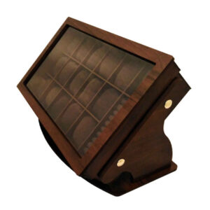 Wooden Watch Display Box – 16 Slots with Pillows