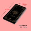 1403 Persian Pocket Planner Calendar Notebook Sun Pattern