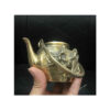 Persian Brass Teapot Handcrafted with Elegant Floral Design Gang