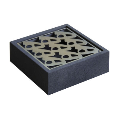 Persian Cement Ashtray – Square Modern Design Letter H