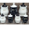 Ceramic Storage Jar - Stylish Storage for Coffee, Tea, & More, Embossed Negaran