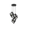 Metal Cluster Pendant Light with Metal Cube Lampshade 3- Lights