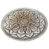 Persian Decorative Copper Engraved Wall Plate Intricate Design