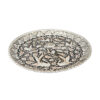 Persian Decorative Copper Engraved Wall Plate Intricate Animal Design