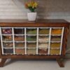Elegant Wooden Box – Stylish Storage Solution with 20-Cabinet Plastic Drawers