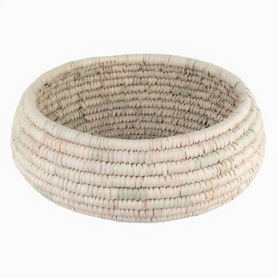 Persian Handwoven Palm Leaf Storage Basket
