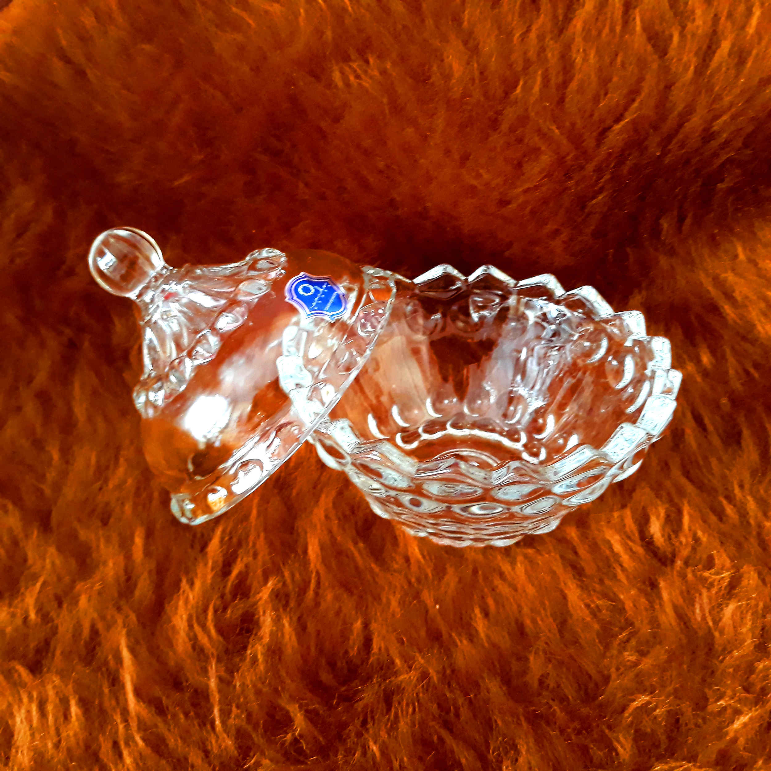 Glass Sugar Bowl with Lid Model Onyx