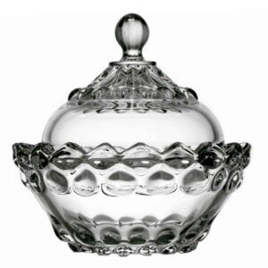 Glass Sugar Bowl with Lid Model Onyx