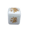 Ceramic Sugar Bowl with Lid Artistic Style Floral