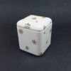 Ceramic Sugar Bowl with Lid Artistic Style Snow