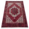 Hand-Knotted Persian Zanjan Masterpiece Sahar (Tribal Geometric Medallion) - Red Wool