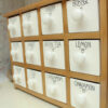 Handcrafted 12 Ceramic Drawers Chest with Wooden Box