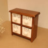 Handcrafted 4 Ceramic Drawers Chest with Wooden Box